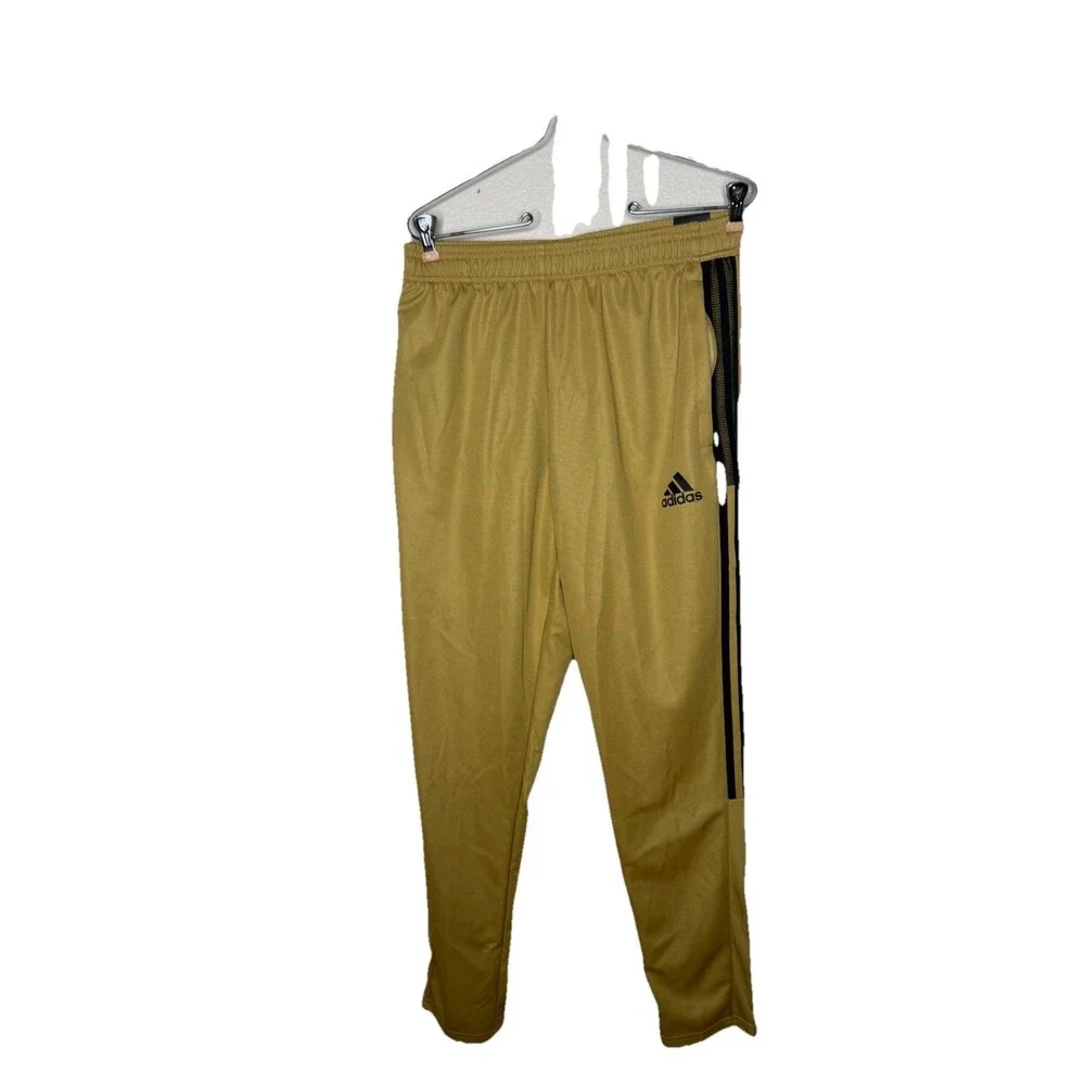 Adidas Mens Joggers Track pants Adidas tiro pants Sz M Gold Soccer Football - Picture 5 of 14
